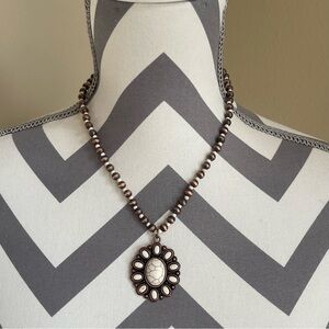 NEW - Faux White Buffalo Starburst with Bronze Details